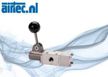 3-2-weg en 5-2-weg handhendelventielen RVS