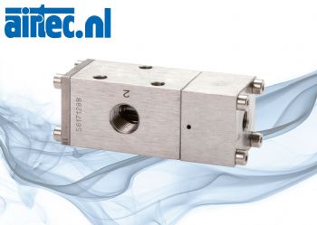 3-2-weg en 5-2-weg pneumatische ventielen RVS
