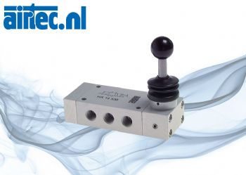5/3-weg handhevel bediende ventielen, Serie HF - HR