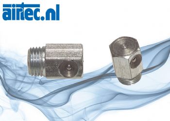 90° trechtersmeernippel, DIN 3405 C