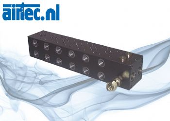 Aansluitplaten met drukbegrenzingsklep voor ventielen NG 6