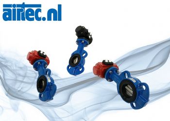 Vlinderkleppen met actuator