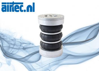 Balg cilinder met aluminium deksels