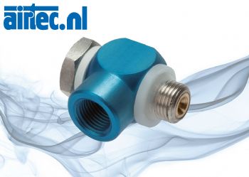 Smoorventielen en smoorterugslagventielen (aluminium), binnenschroefdraad