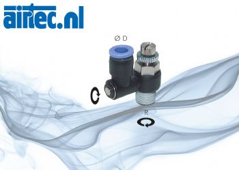 Smoorterugslagventielen - rechte vorm, Standard