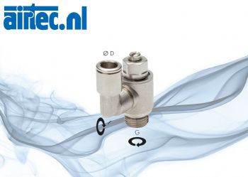 Smoorterugslagventielen met gleufschroef – rechte vorm, MSV