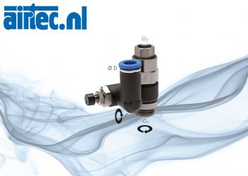 Smoorterugslagventielen met ontgrendelbaar terugslagventiel, standaard