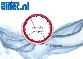 ELASTO-afdichtingsringen, elastisch, onverliesbaar