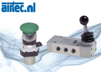 Eindschakelaars, drukknop- en handhevel-bediende ventielen - Airtec