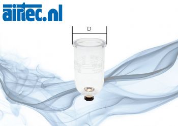 Reserve reservoirs voor filters en filterregelaars - mini en standaard