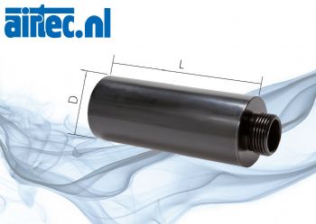 Free-Flow-geluiddemper voor vacuum-ejektoren