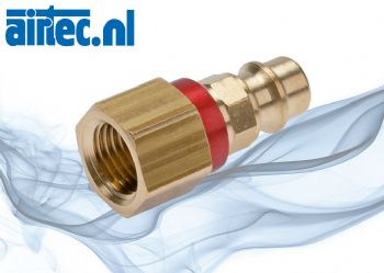 Gecodeerde snelkoppeling stekker met binnendraad, NW7,2