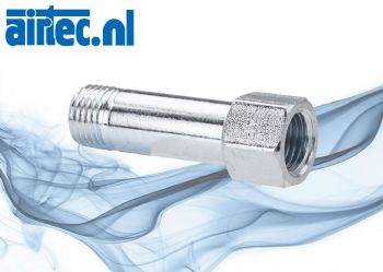 Schroefdraadverlengingen en adapters voor smeernippels, PN 100