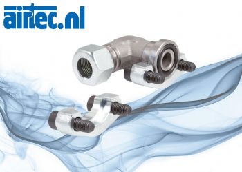 Hoek-flenskoppelingen met gedeelde SAE-flens, 3000 PSI (ISO 6162-1)