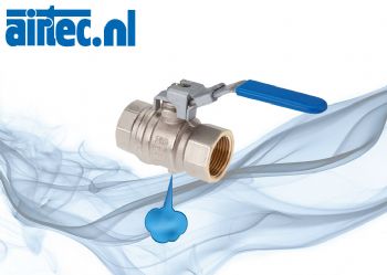 Kogelkranen 2-delig, met ontluchting, PN14