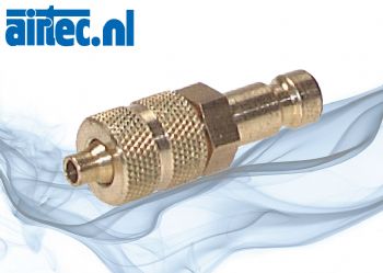 Snelkoppeling stekker met opsteekkoppeling, NW2,7