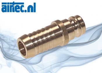 Snelkoppeling stekker met slangtuhle zonder ventiel, DN9 (13mm profiel)