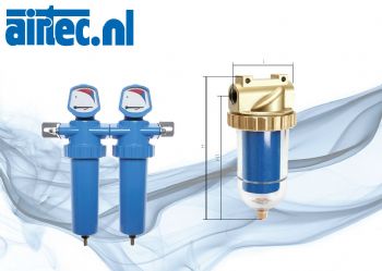 Perslucht, Fijnfilter, Submicrofilter en Actiefkoolfilter