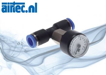 Manometer voor het inbouwen van leidingen, Standaard