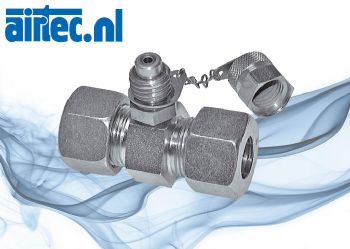 Meetaansluitingen met hydraulische snijdringkoppeling, M 16x2