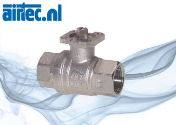 Kogelkranen met ISO-top voor actuator montage, DVGW, EN331, tot 40bar