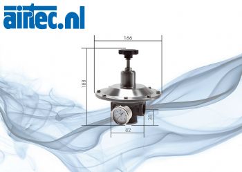 Precisiedrukreduceer voor de lage druk (mbar), tot 8000 l pmin