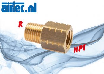 Reduceernippels met R- en NPT-schroefdraad, tot 40 bar