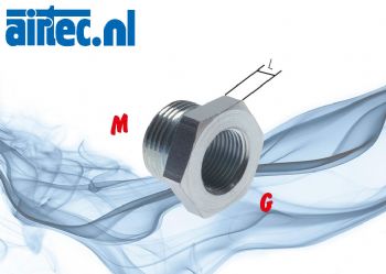 Reduceernippels met metrische- en G-schroefdraad, tot 315 bar