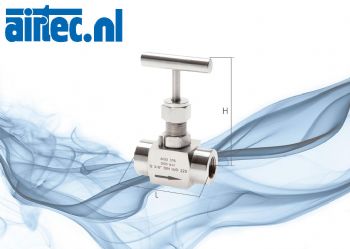 Roestvrij stalen naald-afsluitventielen, PN 300 (Eco-Line)