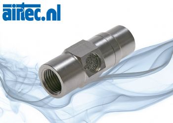 Snel-ontluchtingsventielen RVS (incl. geluiddemper), compact