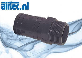 Schroefdraadtuiten, PVC-U (alleen voor kunststof schroefdraad), PN 10