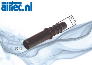 Stekkernippel met slangtule voor PVC-slang, Standaard