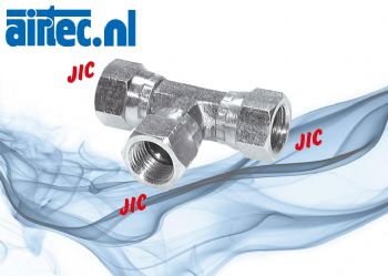 T-koppelingen met JIC-schroefdraad (binnen), tot 310 bar