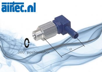 Zwenkbare stekkernippelkoppelingen voor PUR-, PUN- en PA-slang, PN 10