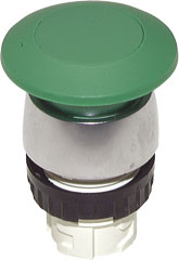 T 2212 SCHWARZ R - Betätigeraufsatz 22mm, Pilztaster (schwarz)